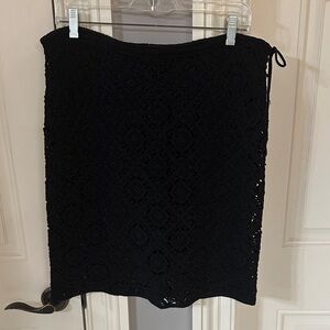 Elegant Black Lace Skirt
